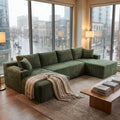 125" Modular Sectional Sofa Couch, U-Shaped Boneless Couch by VYNELITO