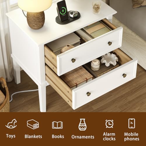 IKENO Solid Wood Nightstand - Image 7