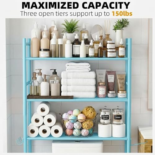GloTika 3-Tier Over Toilet Storage - Image 5