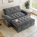 59” Loveseat Sleeper Sofa with USB Ports & 4 Storage Pockets, 3 in 1 by Unknown