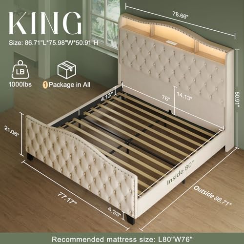 Belffin Platform Bed Frame - Image 2