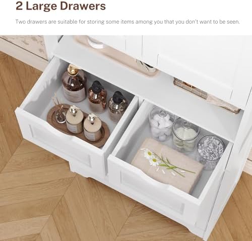 TEENFON Tall Bathroom Storage Cabinet - Image 6