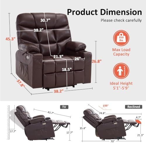 MCombo Power Lift Recliner Chair, Leather R7289 - Image 3