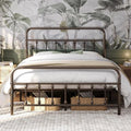 Yaheetech Full Metal Platform Bed Frame, Victorian Headboard & Footboard by Yaheetech