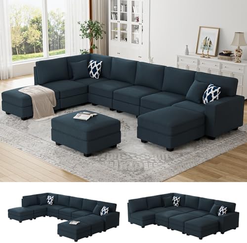 Legend Vansen Oversized Modular Sectional Sofa, U/L‑Shaped Reversible Couch by LLegendVansen