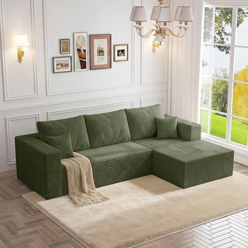 92.5" Modular Sectional Sofa, L-Shape Cloud Couch by ICCEQUEEFURNITURE