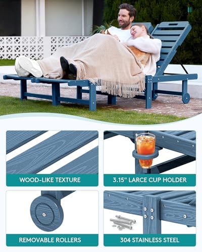 SERWALL HDPE Outdoor Chaise Lounge - Image 5