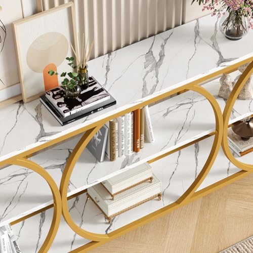 ONBRILL 70.8 Inch Extra Long Entryway Table, Modern Console Table - Image 4