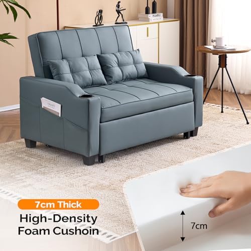 VINGLI Convertible Loveseat Sleeper Sofa Bed, Pullout Couch - Image 4
