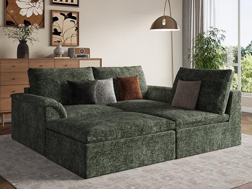 EASE MOOSE Boneless Couches for Living Room, Cloud Couch Sectional by EASEMOOSE