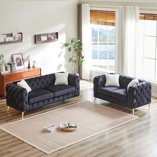 KEIKI 2-Piece Luxury Chesterfield Sofa Set - Image 3