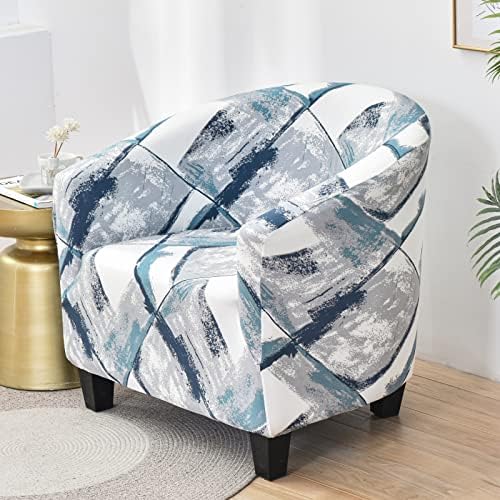 MIFXIN Tub Chair Slipcover 1 Piece High Stretch Club Chair Cover Elastic Barrel - Image 5
