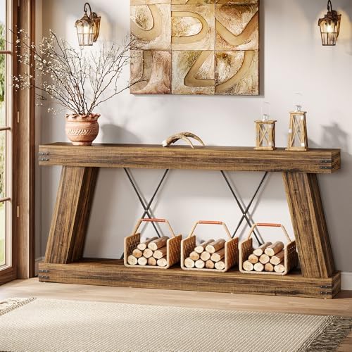 Tribesigns 70.87" Farmhouse Console Table - Image 5