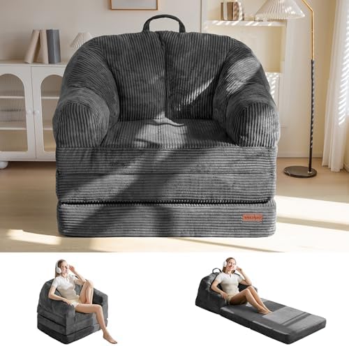 MAXYOYO Folding Sofa Bed with Backrest, Boneless Fold Out Couch with Handle by MAXYOYO