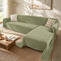 2 Pieces Sectional Couch Covers L Shaped Cover XL Light Sage by Unknown