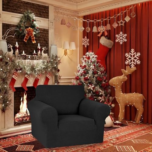 KEKUOU Stretch Chair Sofa Slipcover, Single Couch Cover - Image 2