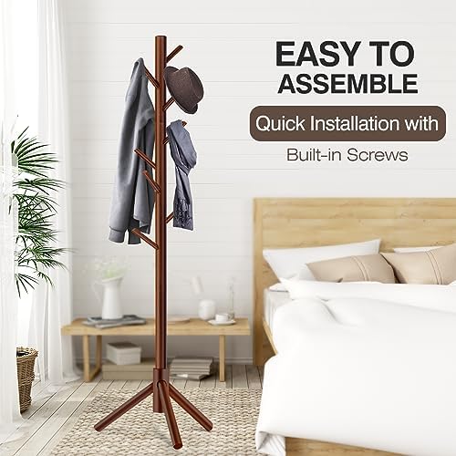 WANGMUXIA Coat Rack, Freestanding Coat Rack - Image 4