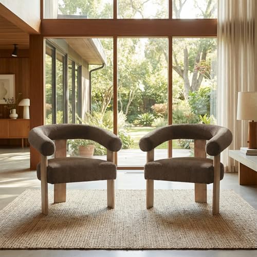 VKNOW Barrel Accent Chairs Set of 2 - Image 6