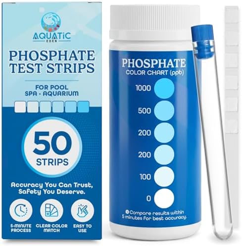 Phosphate Test Strips – Quick & Accurate Pool Phosphate Test Kit by AQUATICEDEN