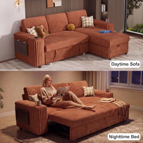 WEUP 86" Modular Sectional Sleeper Sofa - Image 4