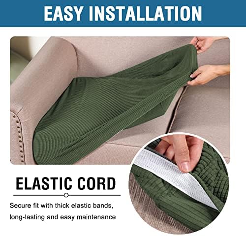 H.VERSAILTEX Super Stretch Individual Seat Cushion Covers Sofa Covers Couch - Image 5