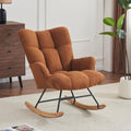 SAETSFEG Nursery Rocking Chair Teddy, Upholstered Glider Rocker by SAETSFEG