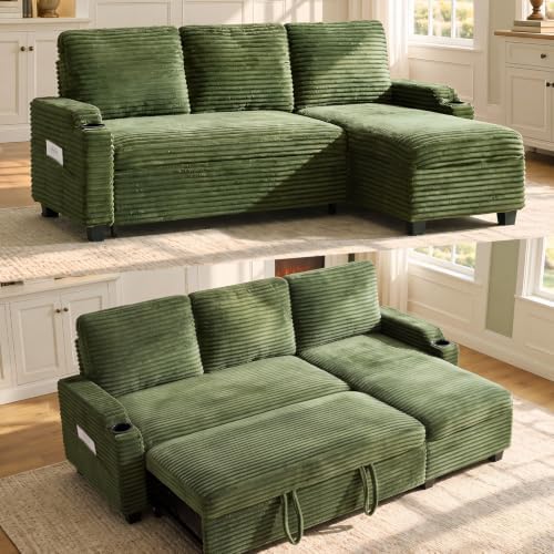 VINGLI L-Shaped Sectional Sleeper Sofa by VINGLI