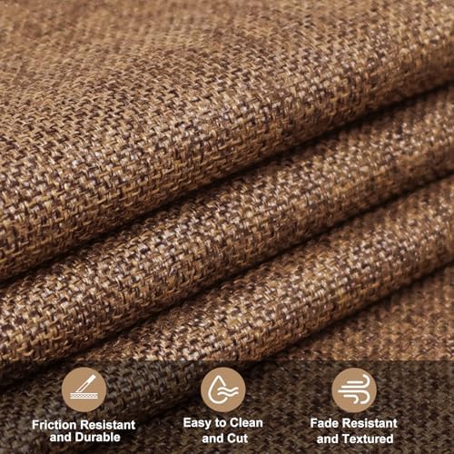 Heavy Linen Fabric 80x57 Inches, 1.2mm Thickness, Plain Solid Color Cloth - Image 3