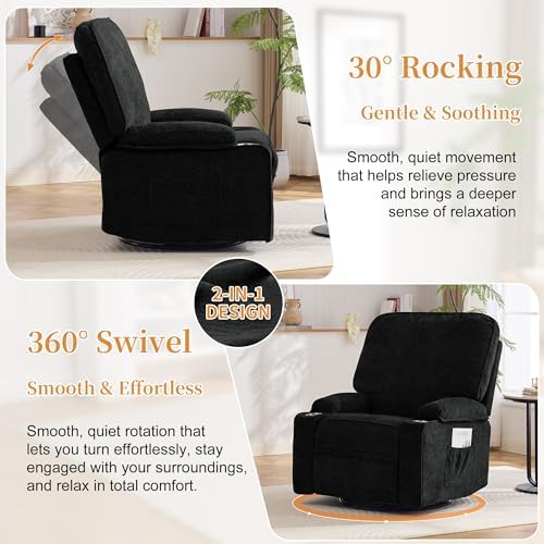 Korser Recliner Chair, Nursery Rocking Chairs - Image 4