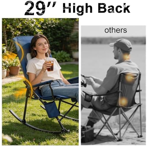 Romswi 2 Pack Rocking Camping Chair - Image 4