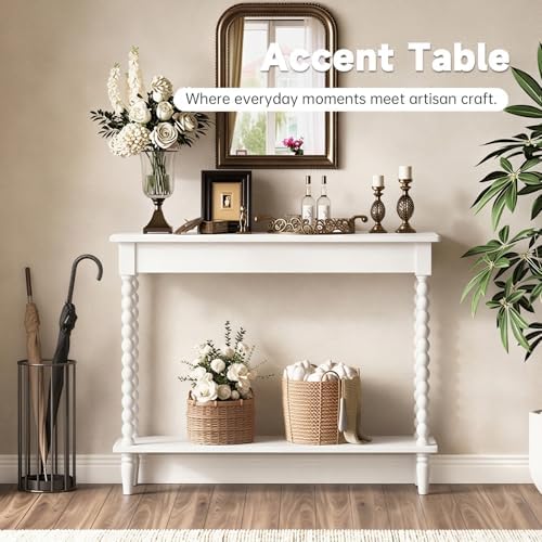 45" Narrow Entryway Table with Storage Shelf, 5 Min Assembly - Image 6