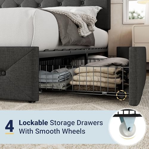Allewie Full Size Storage Bed Frame - Image 5