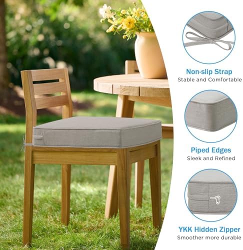 18.5 x 16 Inch Sunbrella Outdoor Chair Cushions - Image 6