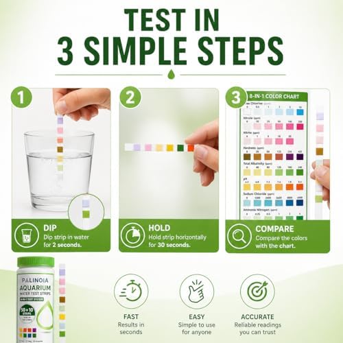 Palinoia 8-in-1 Aquarium Water Test Strips - Image 4