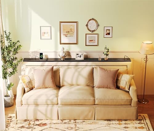 SUPERJARE 39.4 inch Narrow Behind Couch Table - Image 6