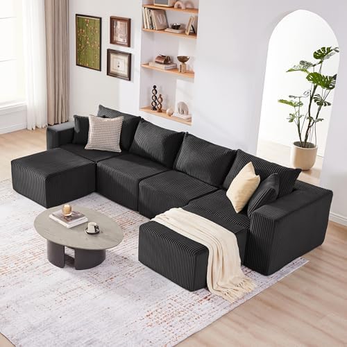 135.4" Modular Boneless Couch, Sectional Couches - Image 4