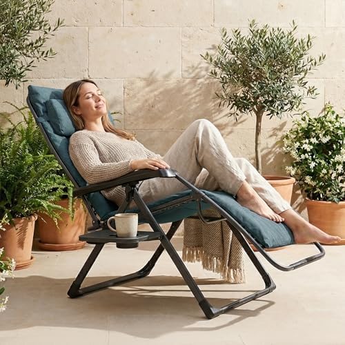 EVER ADVANCED Aluminum Zero Gravity Chair, 2.4" Padded, 350 lb Capacity - Image 2