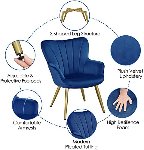 Yaheetech Accent Chair, Upholstered Armchair - Image 5