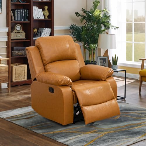 Single Recliner Sofa for Adult, Manual Reclining Couch, Living Room Furniture by Snuptor