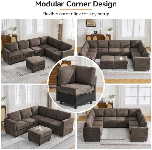 WUTUTUEE Corner Seat Module for Modular Sectional Couch Sofa - Image 4