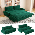 73.2" Futon Sofa Bed Queen Size, 3-in-1 Convertible Sleeper Sofa by Kolavess
