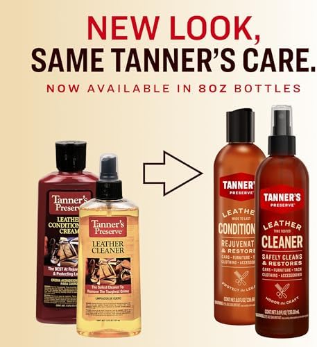 Tanner's Preserve Leather Cleaner & Conditioner Duo Pack, Rejuvinates & - Image 7
