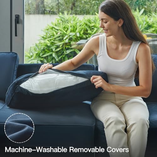 Belffin Modular Velvet Sectional Sofa - Image 6