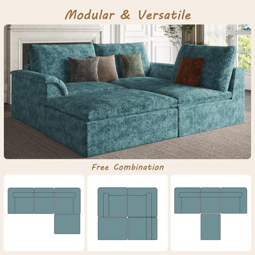 EASE MOOSE Boneless Couches for Living Room, Cloud Couch Sectional - Image 4