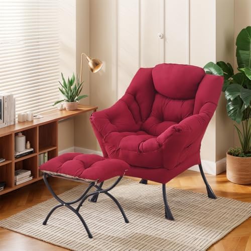 Lazy Chair with Ottoman, Soft Comfy Chair - Image 5