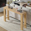 Alaterre Classic Solid Wood Entryway Console Table, Light Oak, 56 Inch by AlaterreFurniture