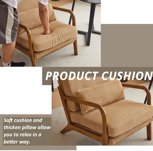 Karl home Accent Chair High Back Mid-Century Modern - Image 6