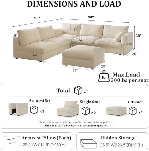 Cloud Modular Sectional Sofa Couch - Image 2