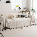 WEYOND Chenille Couch Cover Tassels, Sofa Cover Washable by WEYOND