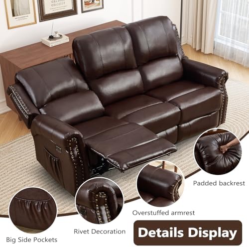 HAOMARKETS 85" Wide 2 Power Reclining Sofa - Image 3